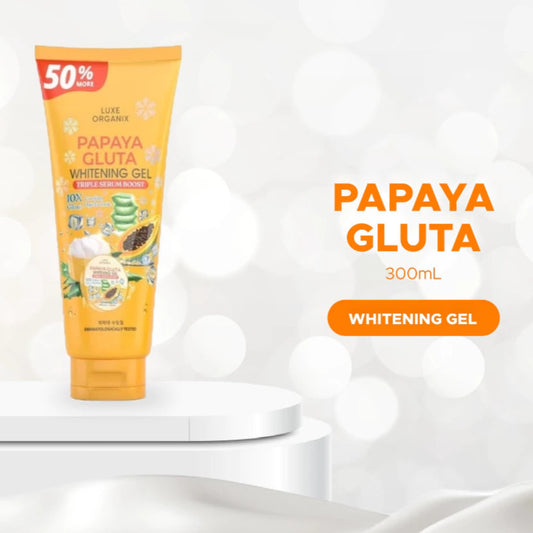 Luxe Organix Papaya Gluta Whitening Gel Triple Serum Boost 300ml