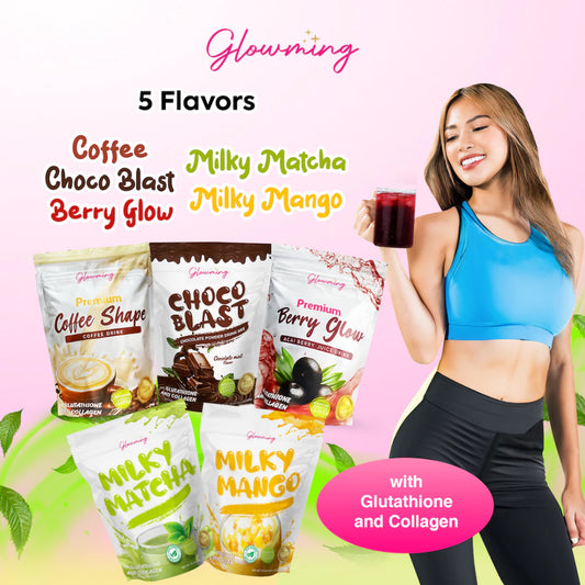 Glowming Shape Detox Premium Berry Glow / Premium Coffee Shape / Choco blast / Mango / Matcha
