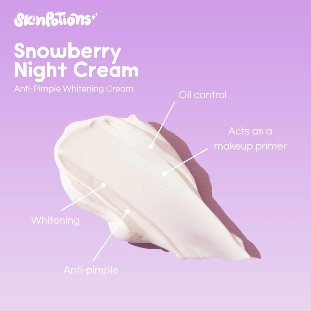 (AM-PM GLOW) SkinPotions Snowberry Day Cream + Snowberry Night Cream