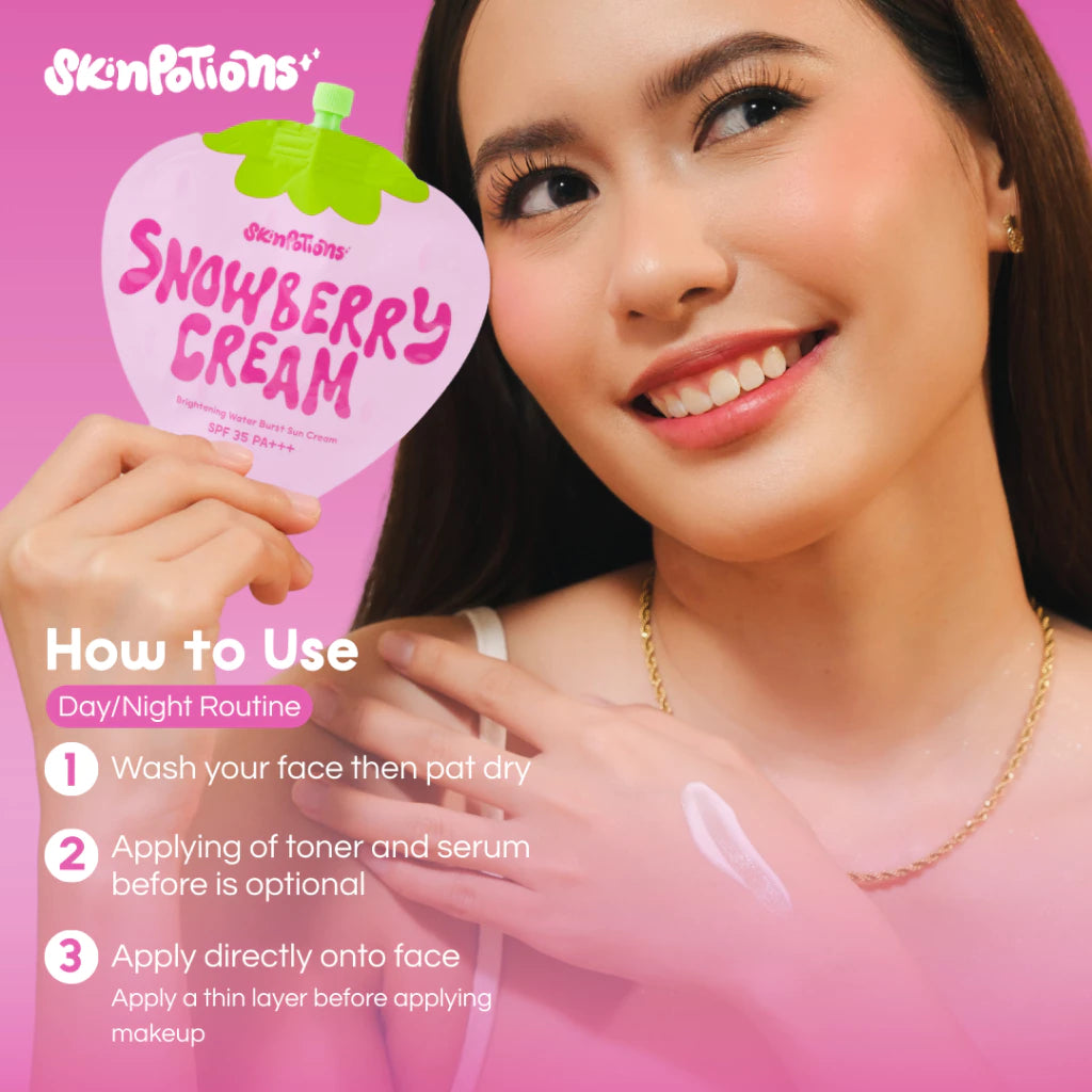 (AM-PM GLOW) SkinPotions Snowberry Day Cream + Snowberry Night Cream