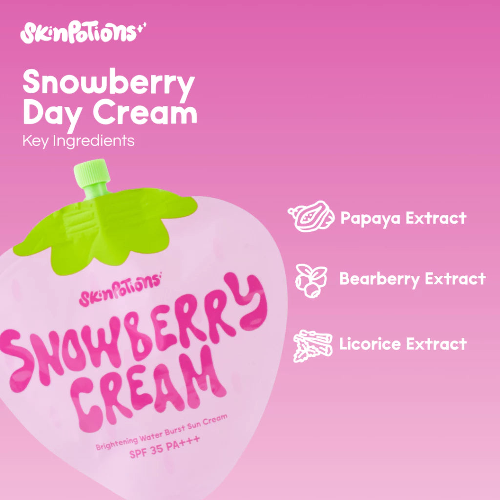 (AM-PM GLOW) SkinPotions Snowberry Day Cream + Snowberry Night Cream