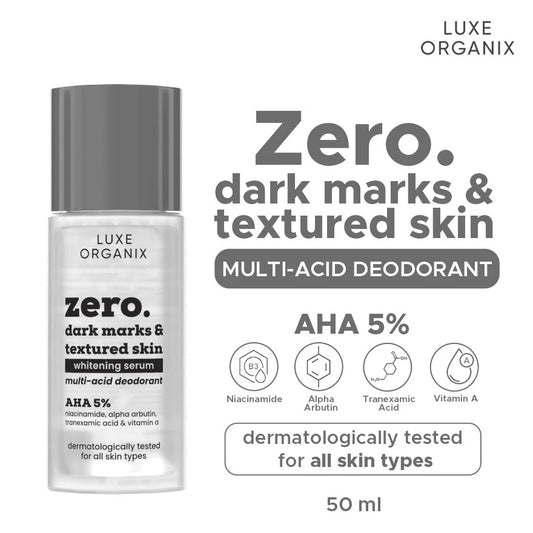 Luxe Organix Zero. Multi-acid Deodorant Whitening Serum 50ml