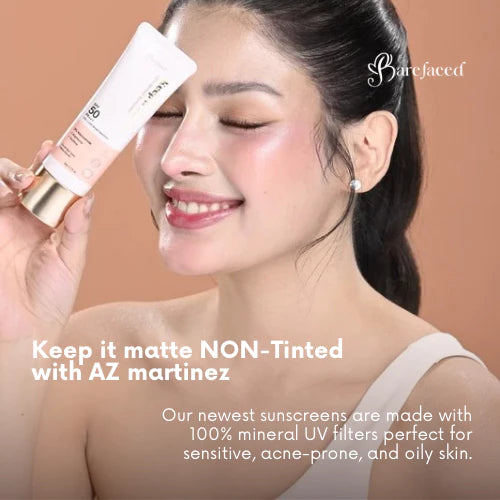 Barefaced Keep It Matte Non-Tinted 100% Mineral Sunscreen 50g SPF50 PA+++ Broad Spectrum Protection