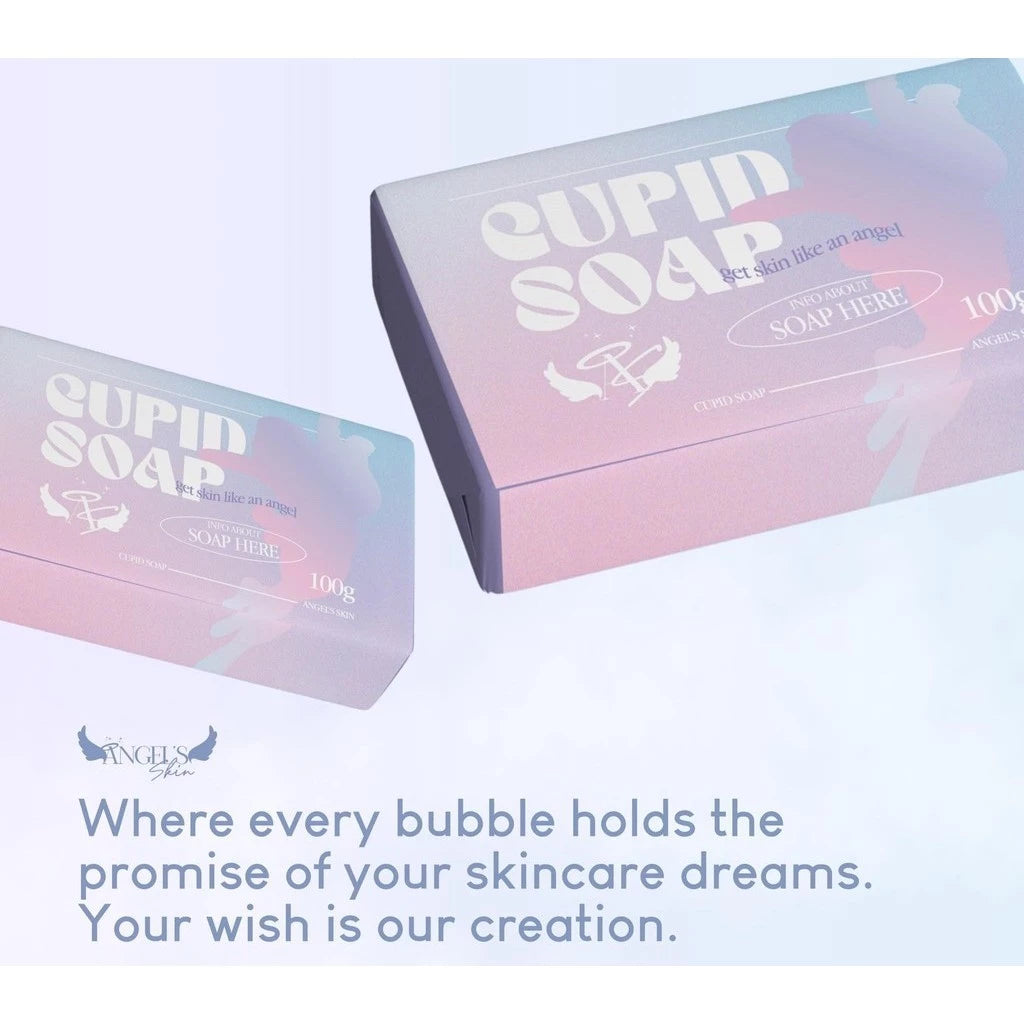 Angel Skin Cupid Soap Face & Body Bar Soap With Glutathione | Retinol | Niacinamide | Vitamin C