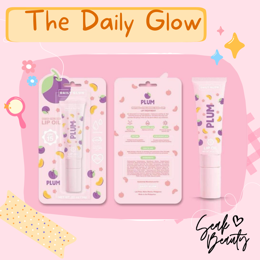 The Daily Glow Peptide Lip Oil SPF 15 with Hyaluronic Acid