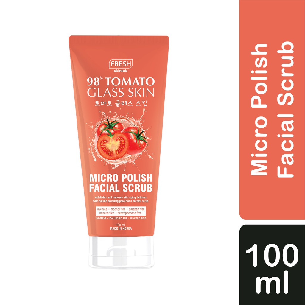 Fresh Skinlab Tomato Glass Skin Micro Polish Facial Scrub 100ml