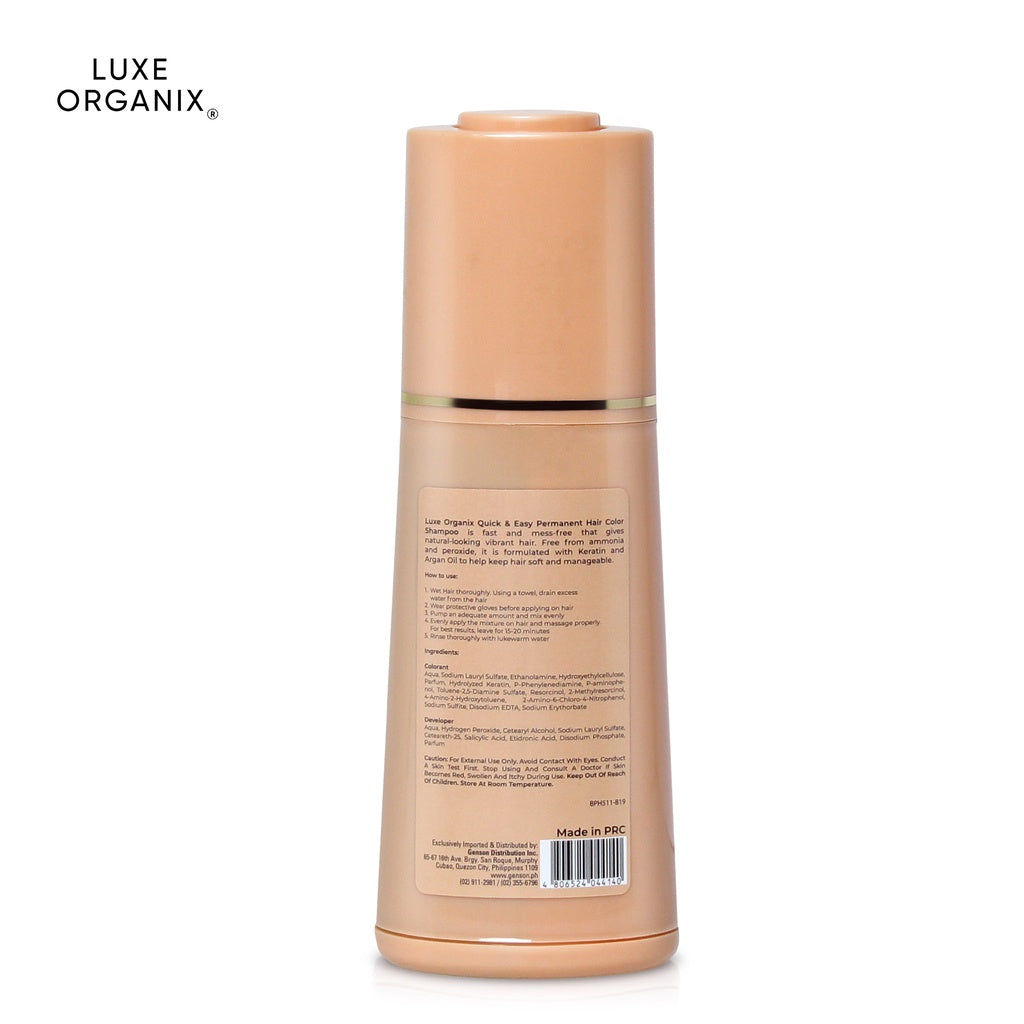 Luxe Organix Hair Color Shampoo Natural Brown 200ML