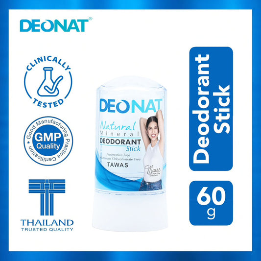 Luxe Organix DEONAT Natural Mineral Deodorant Stick 60g