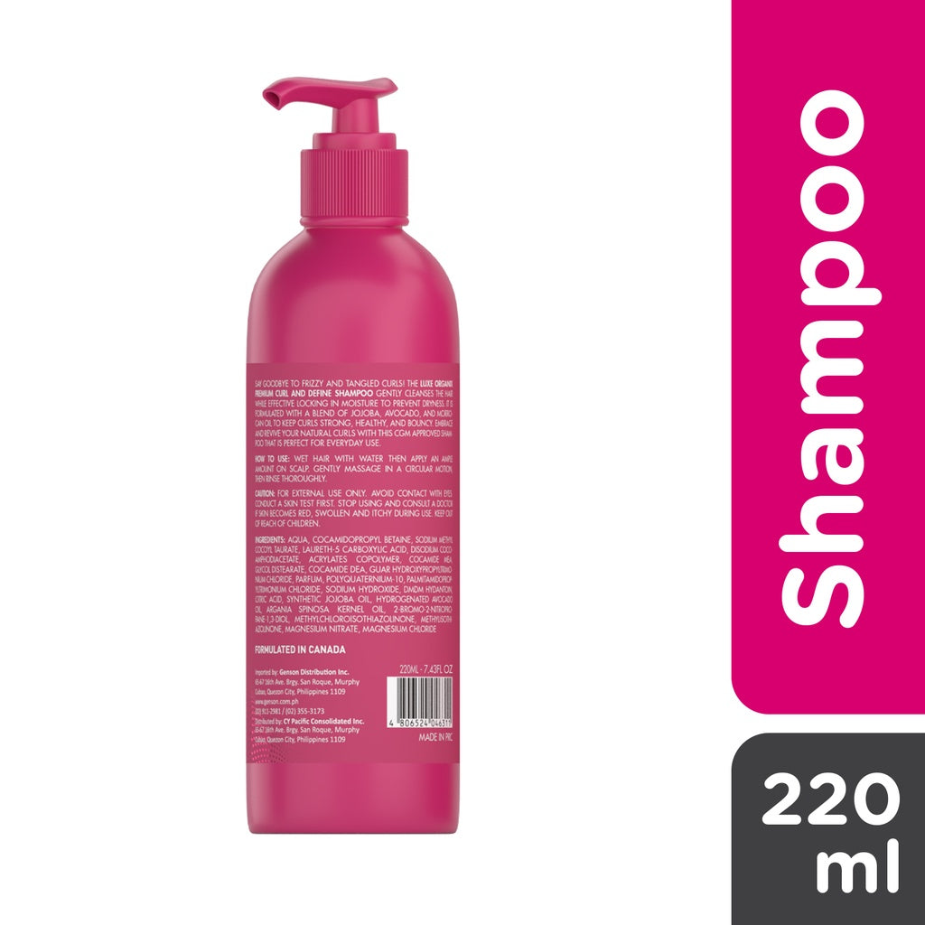 Luxe Organix Curl Define Intensive Hydration Daily Shampoo 220ml