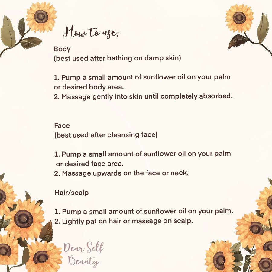 Dear Self Beauty - Little Sunflower Oil