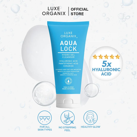 Luxe Organix Aqua Lock Hydro Gel Cleanser 150g