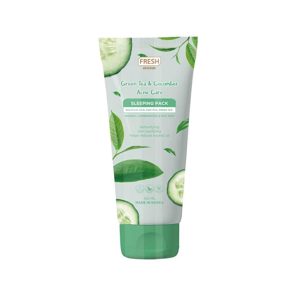 Fresh Skinlab Green Tea & Cucumber Acne Care Sleeping Pack