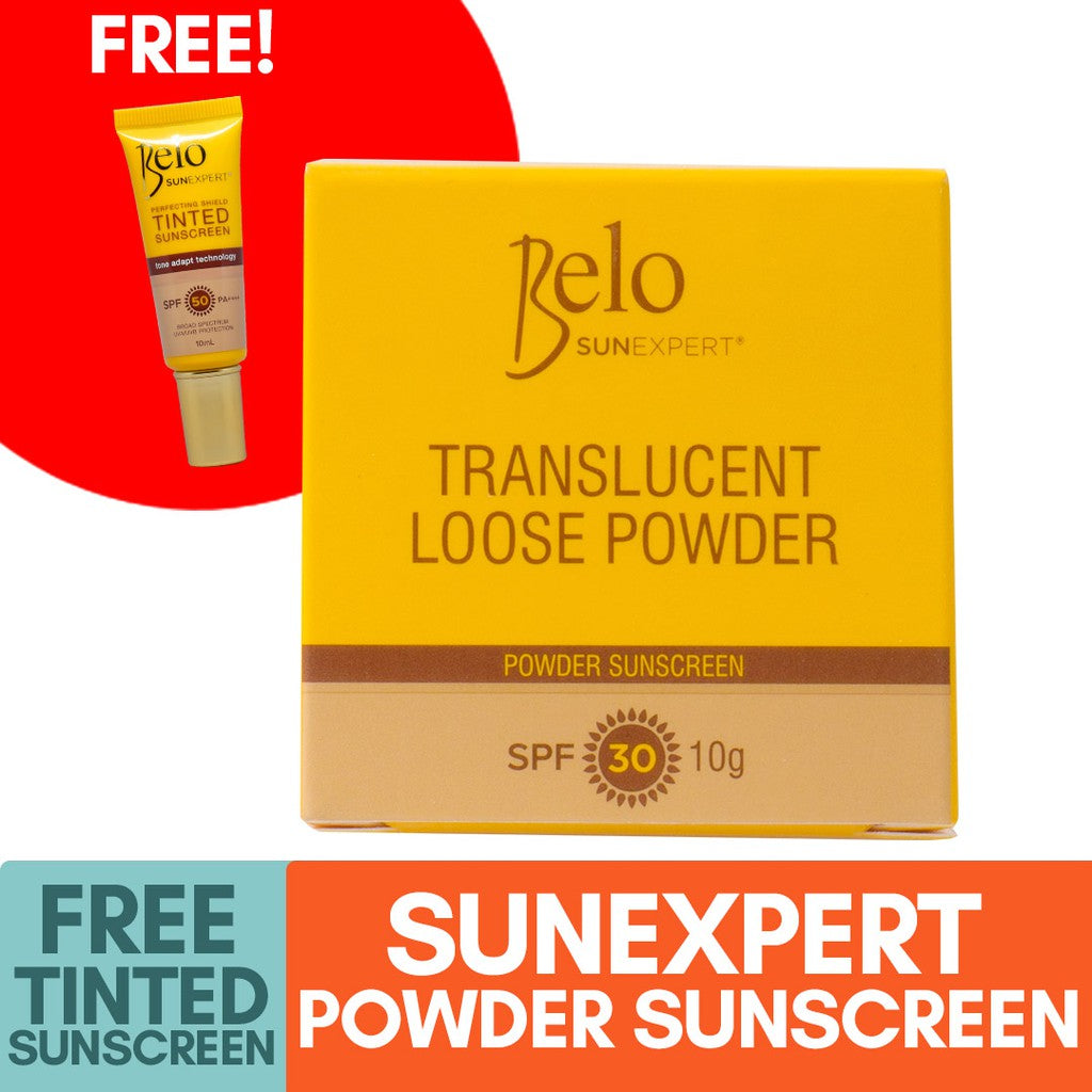 Belo SunExpert Translucent Loose Powder 10g + FREE Tinted Sunscreen 10mL